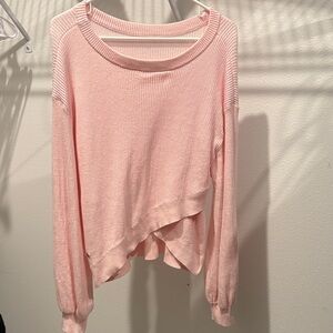 lululemon Pink Crew Neck Sweater. Reversible. Worn once. Smoke free home